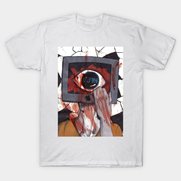Help T-Shirt by fuxxinsomnia